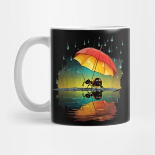 Ant Rainy Day With Umbrella Mug